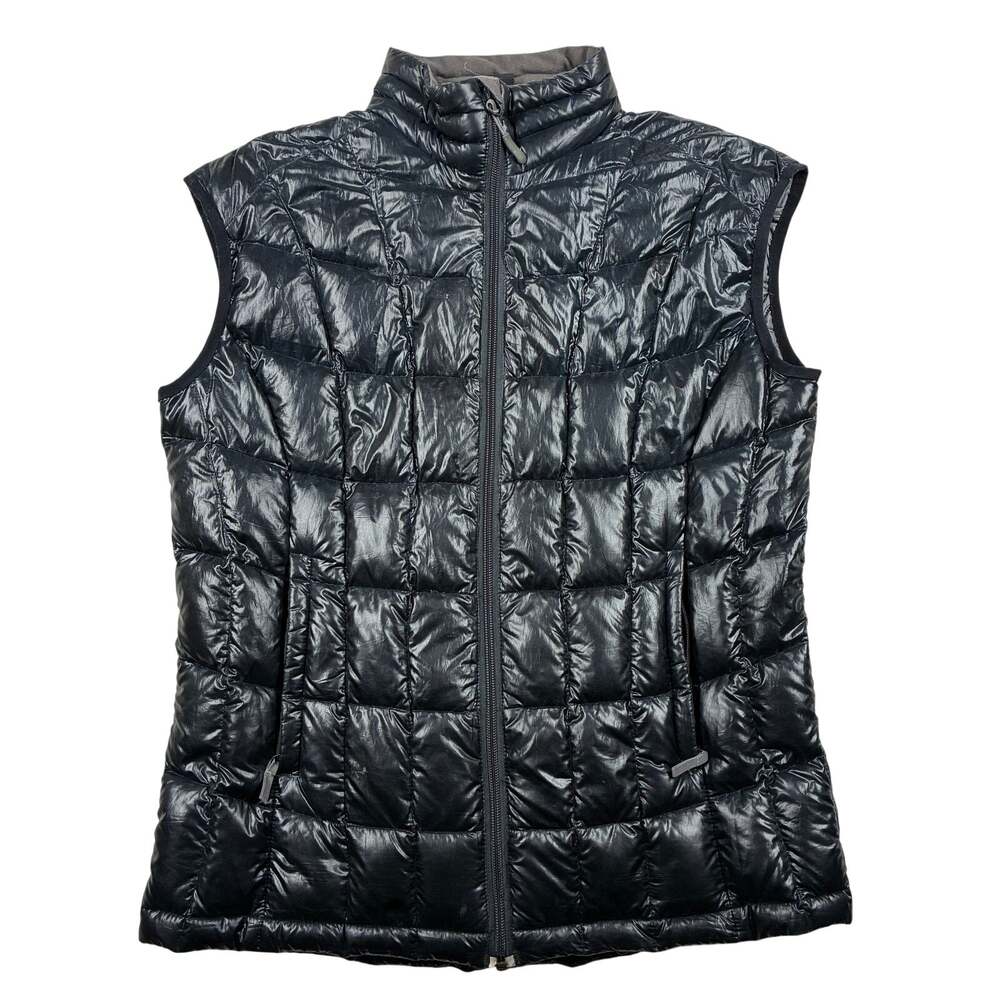 Cordillera Puffer Vest Womens Large Black Full Zip Sleeveless Quilted Outdoor